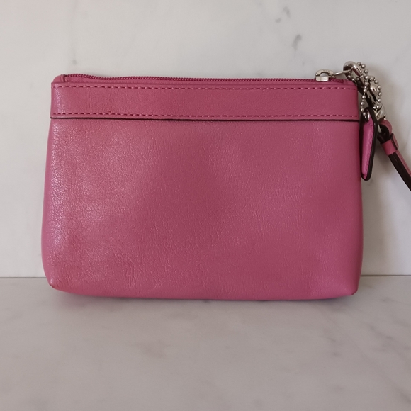 Coach Pink Leather Wrislet - Picture 2 of 11